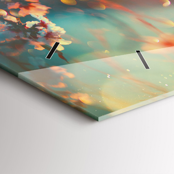 Reloj horizontal Flores de primavera