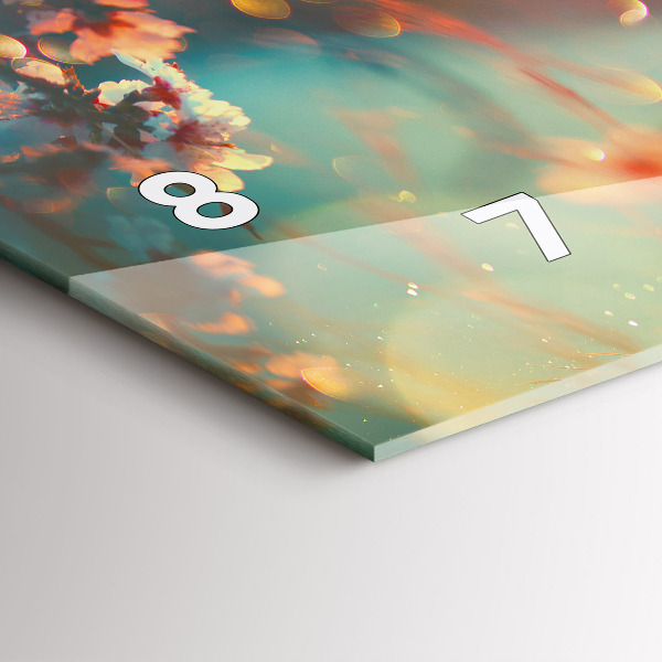 Reloj horizontal Flores de primavera