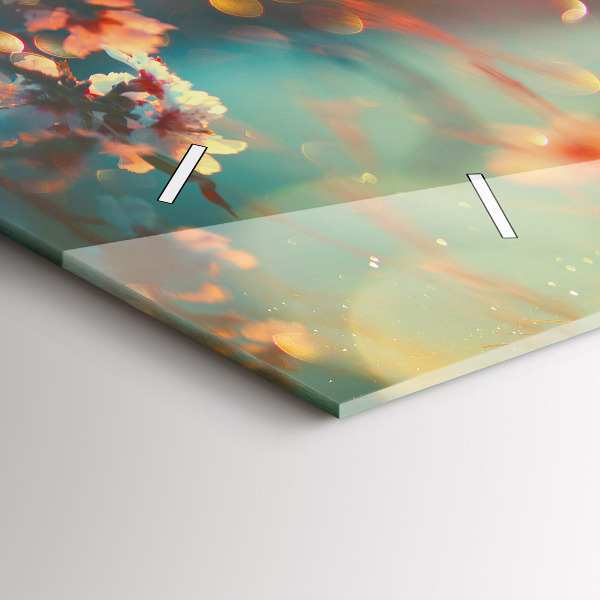 Reloj horizontal Flores de primavera