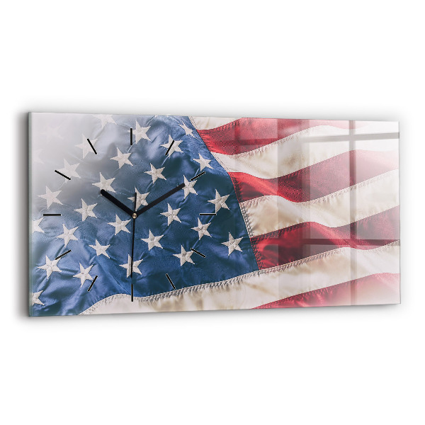 Reloj horizontal Bandera americana