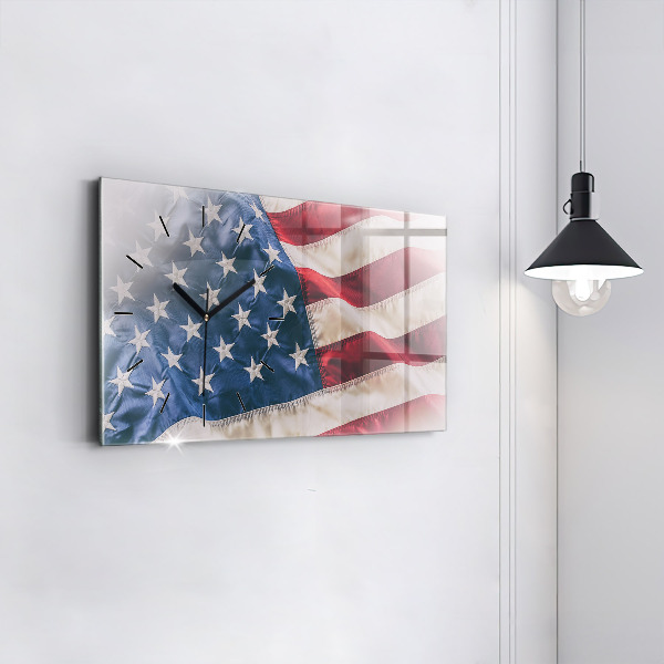 Reloj horizontal Bandera americana