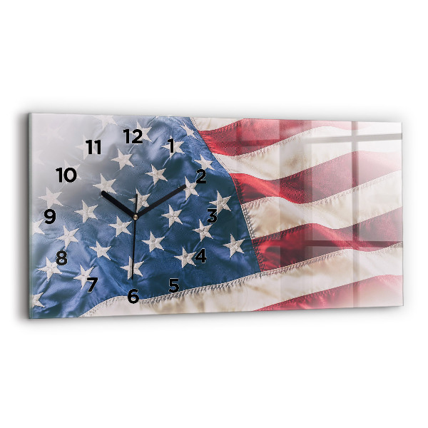Reloj horizontal Bandera americana