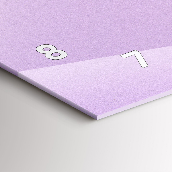 Reloj de cristal horizontal Patrón pastel