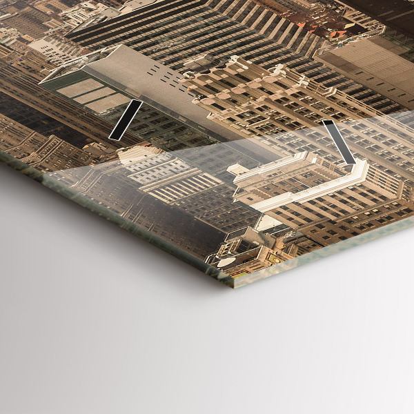 Reloj horizontal Paisaje ciudad