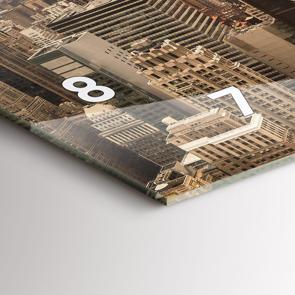 Reloj horizontal Paisaje ciudad