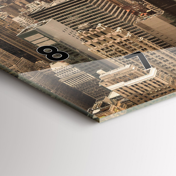 Reloj horizontal Paisaje ciudad