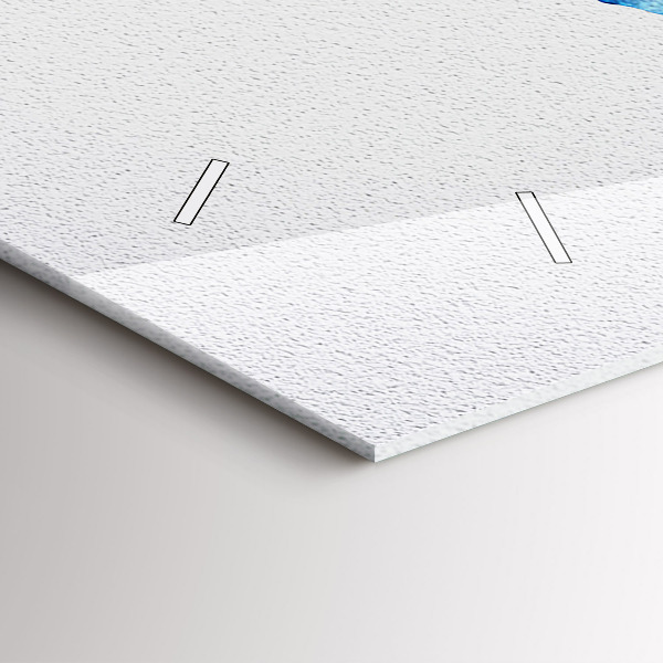 Reloj de cristal horizontal Acuarela mapamundi