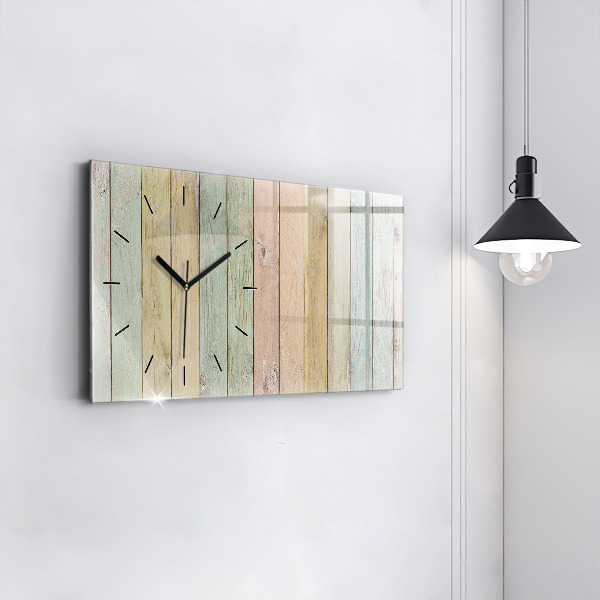 Reloj horizontal Tablas de colores