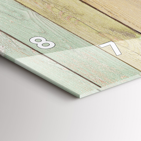 Reloj horizontal Tablas de colores