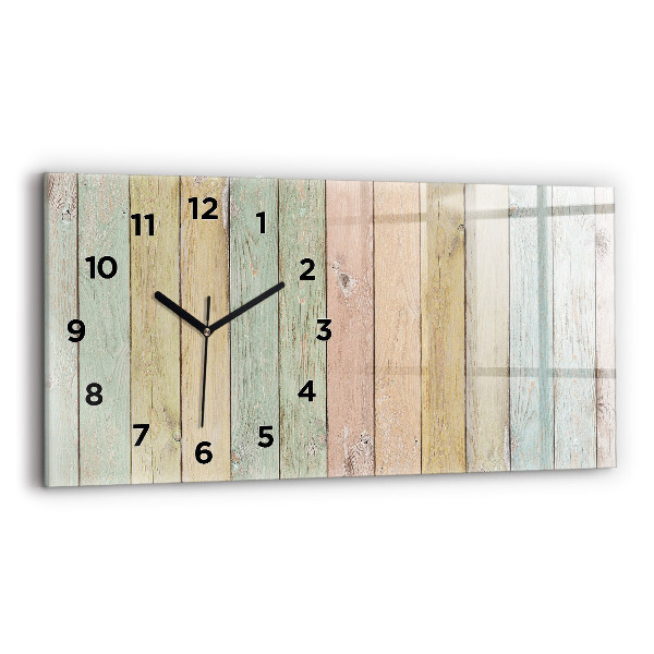 Reloj horizontal Tablas de colores