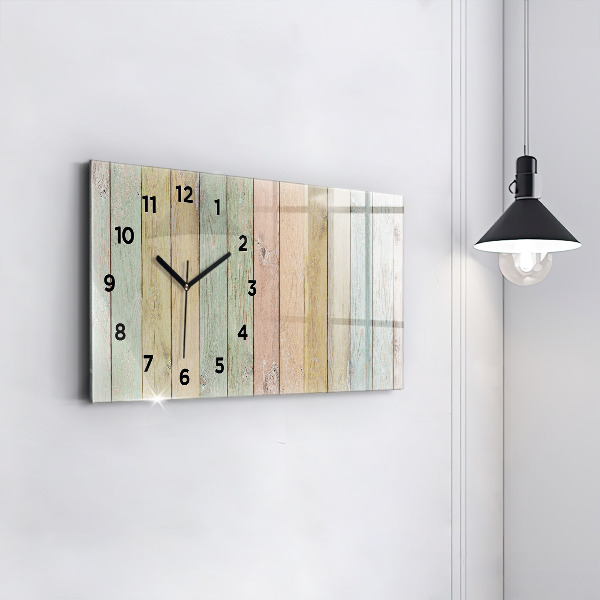 Reloj horizontal Tablas de colores