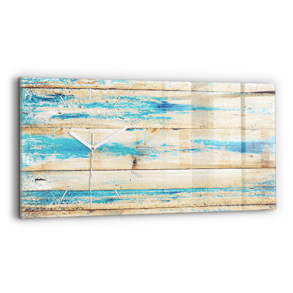 Reloj horizontal Madera rayada