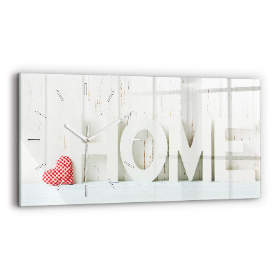 Reloj horizontal Casa inscripción