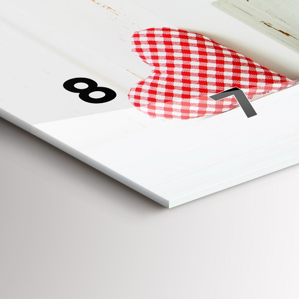 Reloj horizontal Casa inscripción