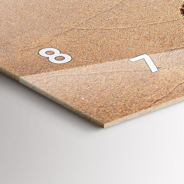 Reloj de cristal horizontal Cita en la playa