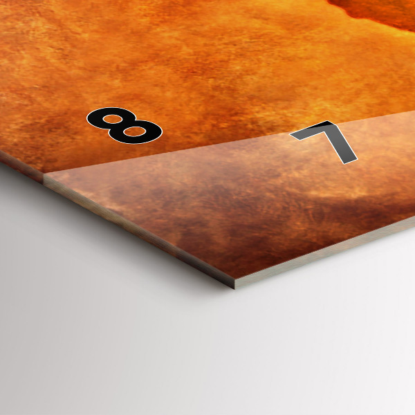 Reloj de cristal horizontal Gran mapamundi