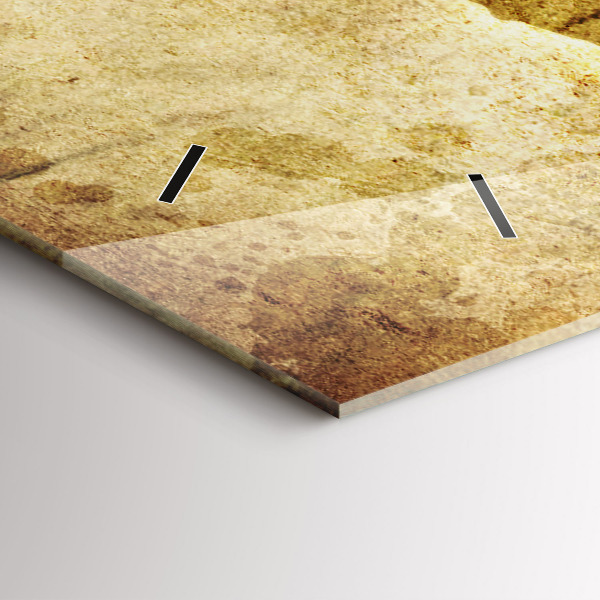 Reloj de cristal horizontal Antiguo mapamundi