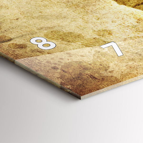 Reloj de cristal horizontal Antiguo mapamundi