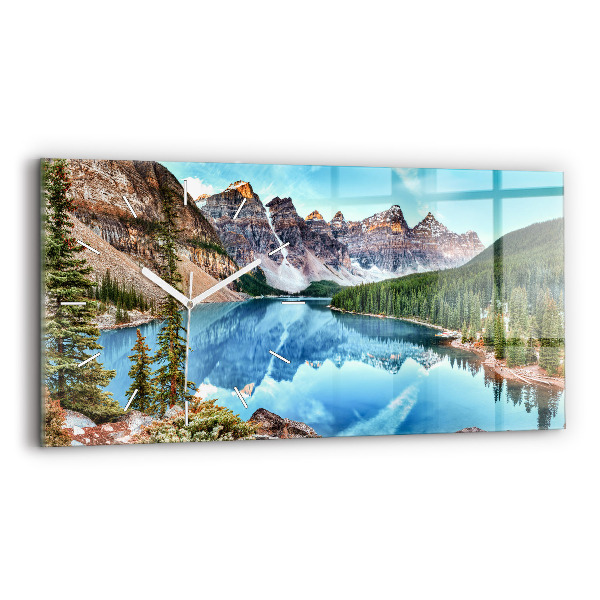 Reloj de cristal horizontal Paisaje montañoso