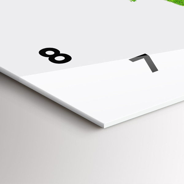 Reloj horizontal Mapa de hierba verde