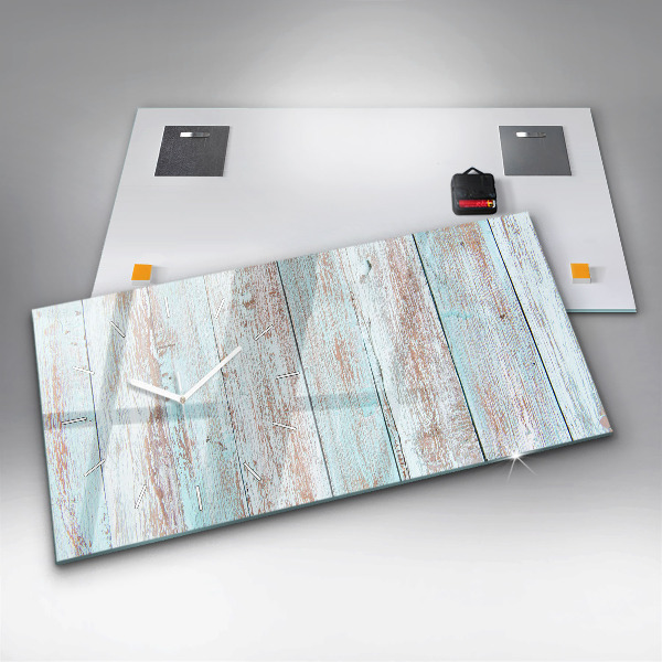 Reloj horizontal Madera al pastel