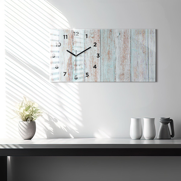 Reloj horizontal Madera al pastel