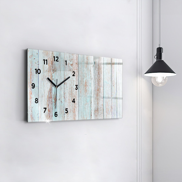 Reloj horizontal Madera al pastel