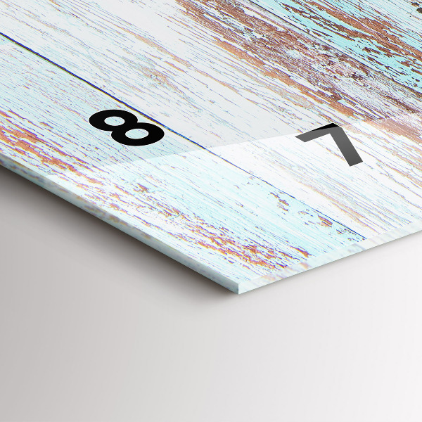 Reloj horizontal Madera al pastel