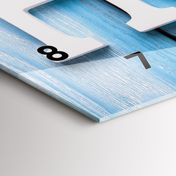 Reloj horizontal Inscripción de una casa