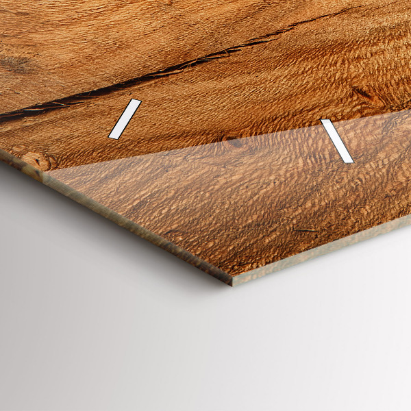 Reloj horizontal Textura de madera