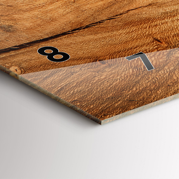 Reloj horizontal Textura de madera