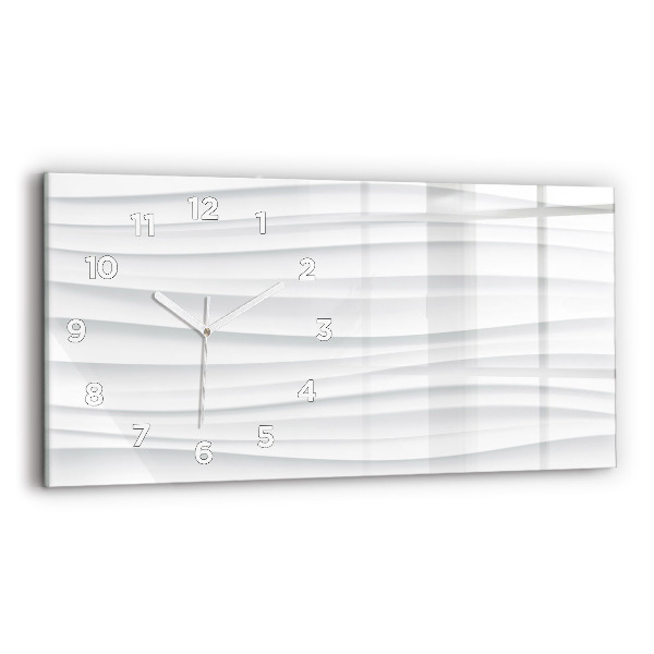 Reloj de cristal horizontal Textura de olas