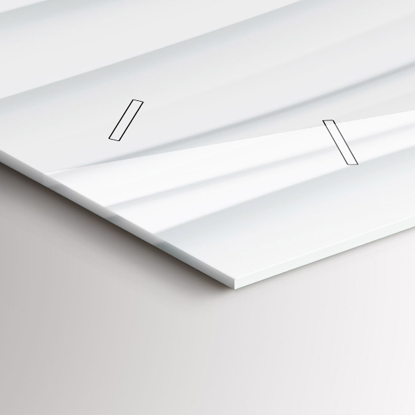 Reloj de cristal horizontal Textura de olas