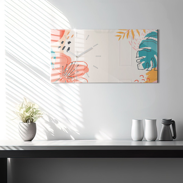 Reloj horizontal Plantas hawaianas