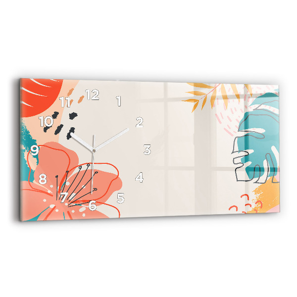 Reloj horizontal Plantas hawaianas