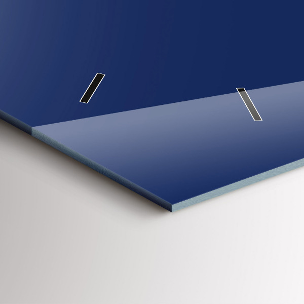 Reloj de cristal horizontal Azul marino