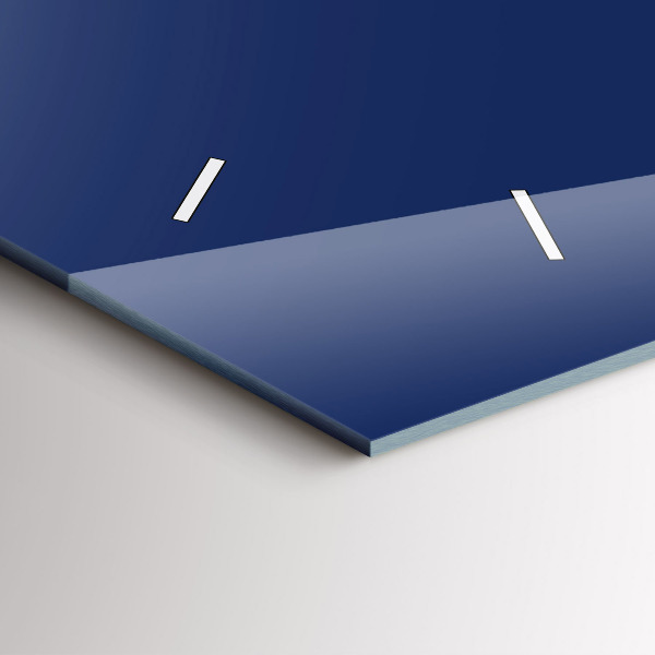 Reloj de cristal horizontal Azul marino