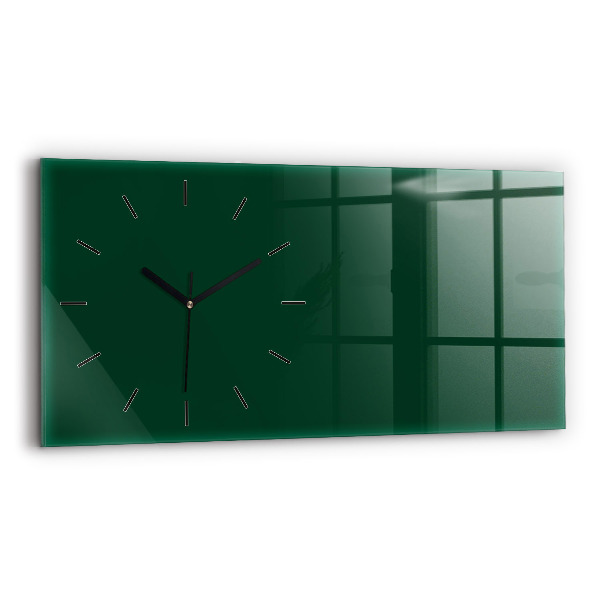 Reloj horizontal Botella de color verde
