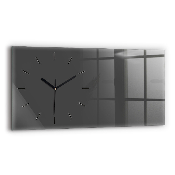 Reloj de cristal horizontal Color gris