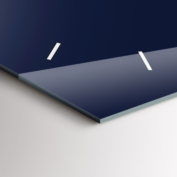 Reloj de cristal horizontal Color azul oscuro