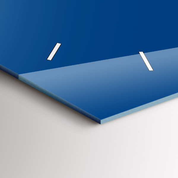 Reloj de cristal horizontal Color azul