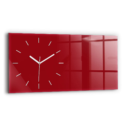 Reloj de cristal horizontal Color rojo