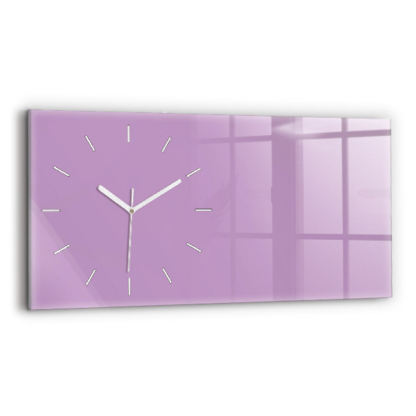 Reloj de cristal horizontal El color lila
