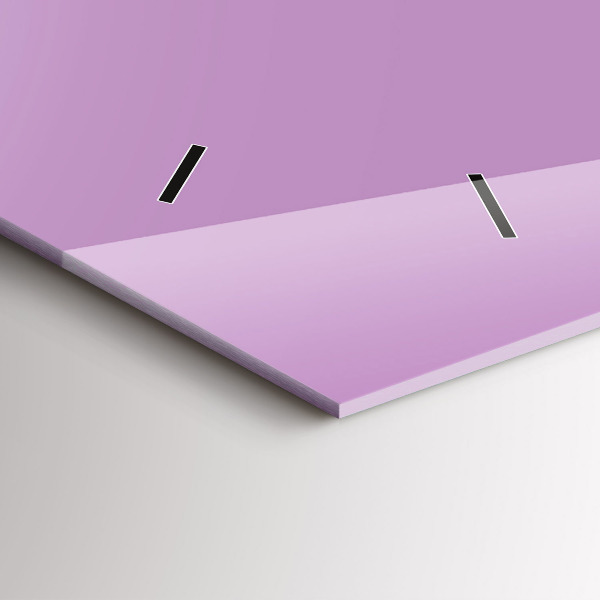 Reloj de cristal horizontal El color lila