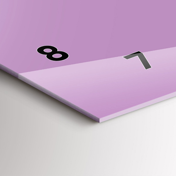 Reloj de cristal horizontal El color lila