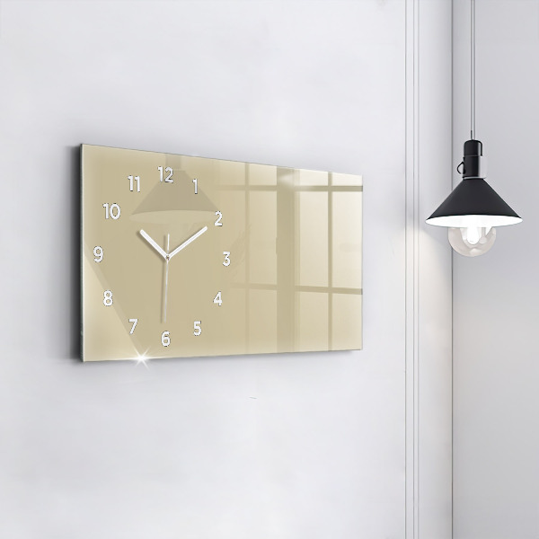 Reloj horizontal El color beige