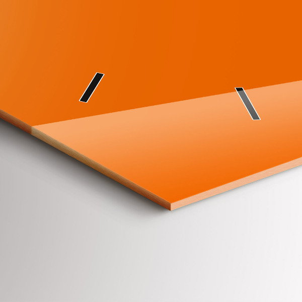 Reloj de cristal horizontal Color naranja