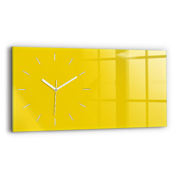Reloj de cristal horizontal Color amarillo claro