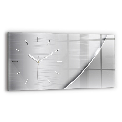Reloj horizontal Patrón plateado