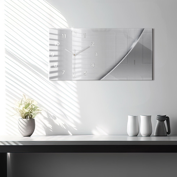 Reloj horizontal Patrón plateado